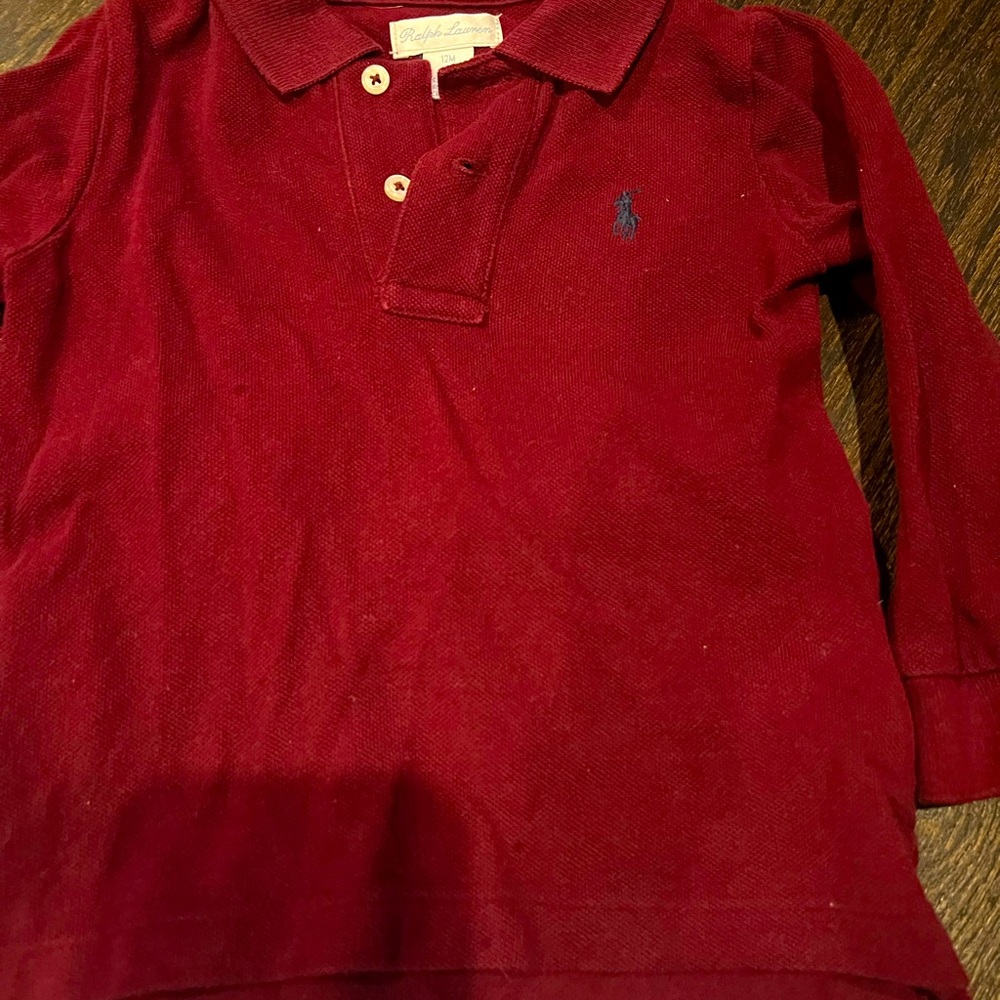 Ralph Lauren 12M top with seersucker pants